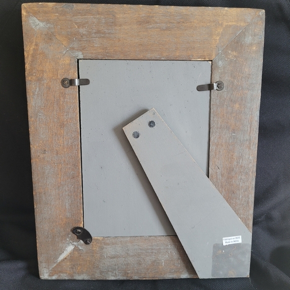 Rustic Gray Metal And Wood Quality Photo Frame - Picture 7 of 11